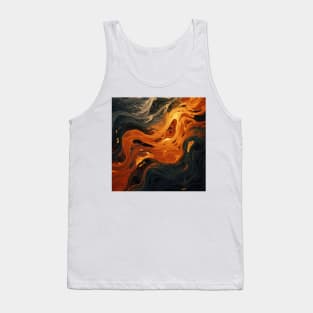 Stylized Liquid Stone Surface Tank Top